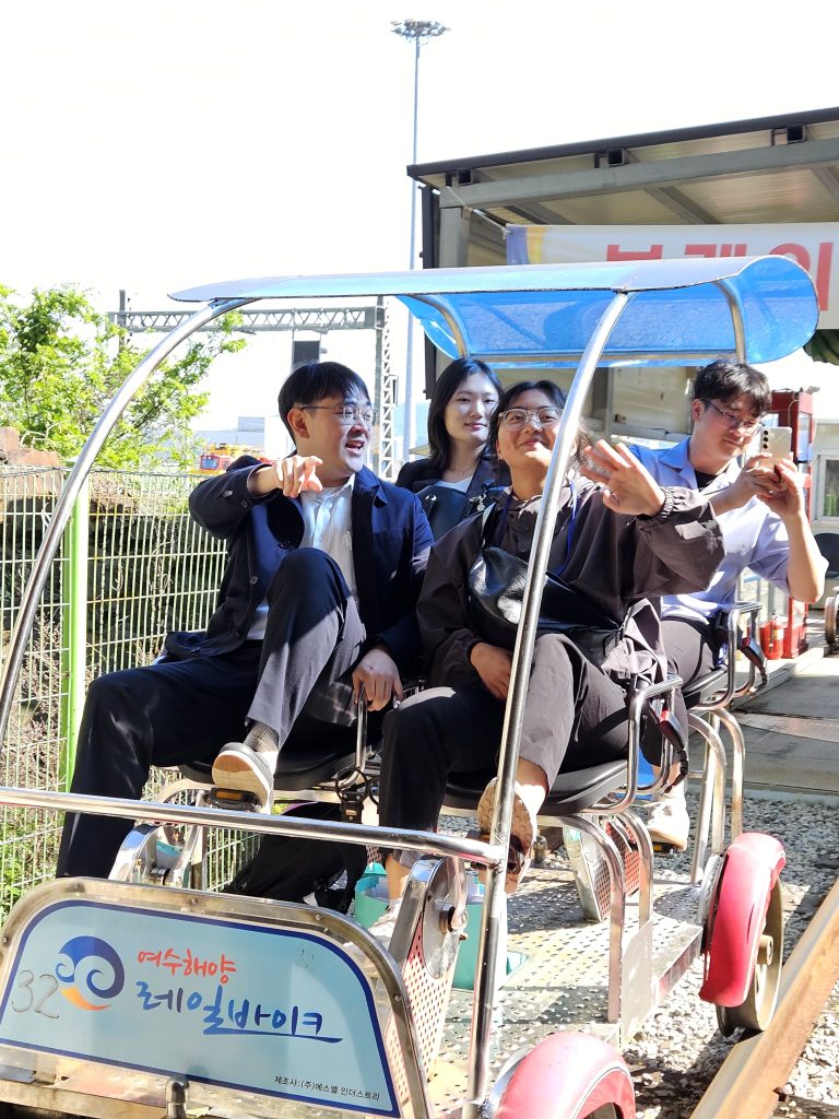 2024 여수 춘계공동학술대회 활동 사진 레일 바이크